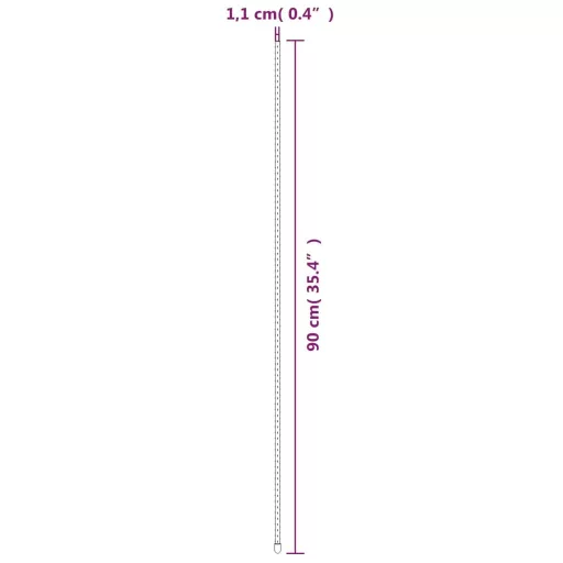 30 db zöld acél kerti növénykaró 90 cm
