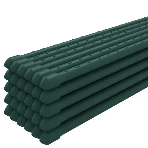 30 db zöld acél kerti növénykaró 115 cm