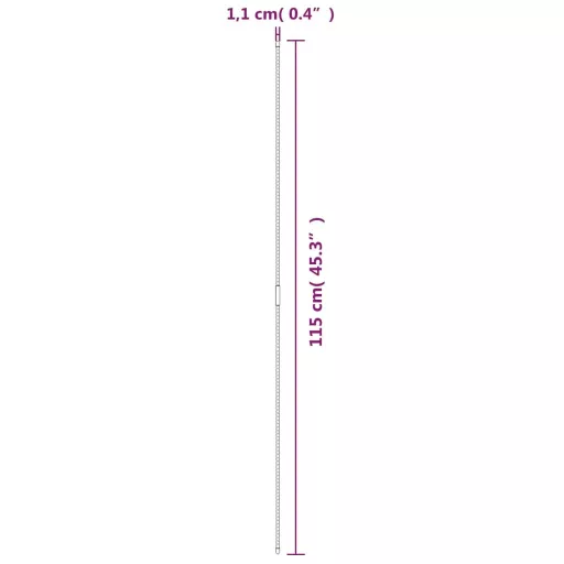 30 db zöld acél kerti növénykaró 115 cm