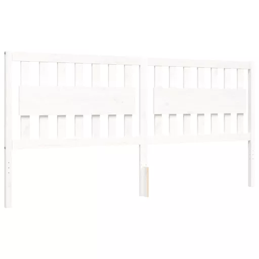 Tömör fa ágykeret fejtámlával 200 x 200 cm