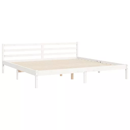 Tömör fa ágykeret fejtámlával 200 x 200 cm
