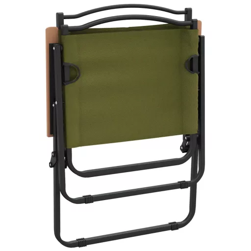 2 db zöld oxford szövet camping szék 54x55x78 cm