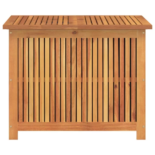 Tömör akácfa kerti tárolóláda 75x75x58 cm