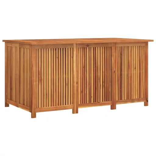 Tömör akácfa kerti tárolóláda 150x80x75 cm