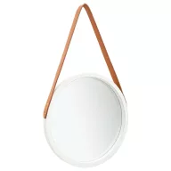 Fehér fali tükör pánttal 40 cm