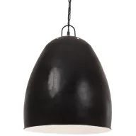Kerek fekete ipari függőlámpa 25 W 42 cm E27