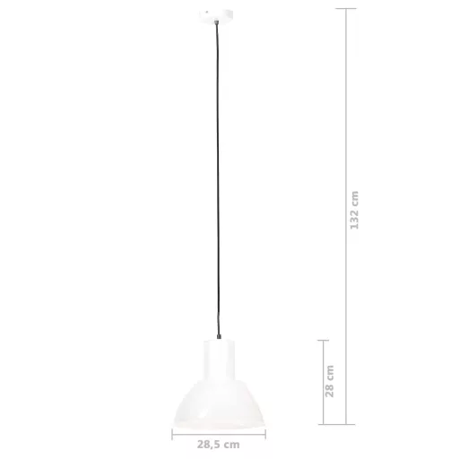 Kerek fehér függőlámpa 25 W 28,5 cm E27