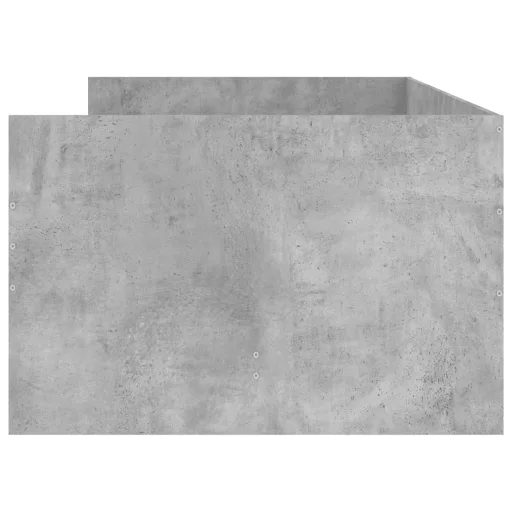 Betonszürke ágykeret fiókokkal 100x200 cm