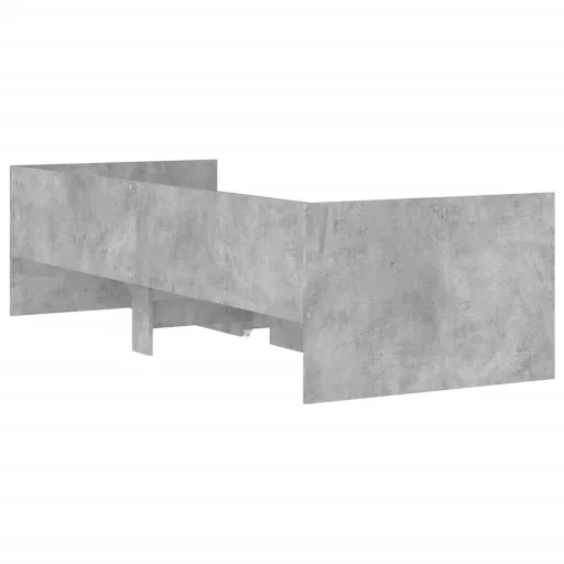 Betonszürke ágykeret fiókokkal 100x200 cm