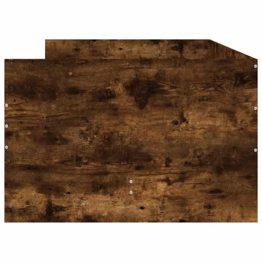 Füstös tölgy színű műfa ágykeret fiókokkal 100 x 200 cm