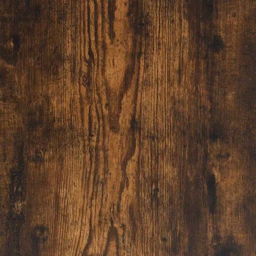 Füstös tölgyszínű kisméretű egyszemélyes ágykeret 75 x 190 cm