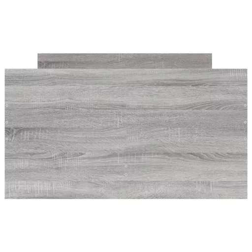 Szürke sonoma tölgy színű műfa ágykeret fiókokkal 100 x 200 cm