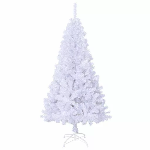 Fehér PVC műkarácsonyfa vastag ágakkal 150 cm