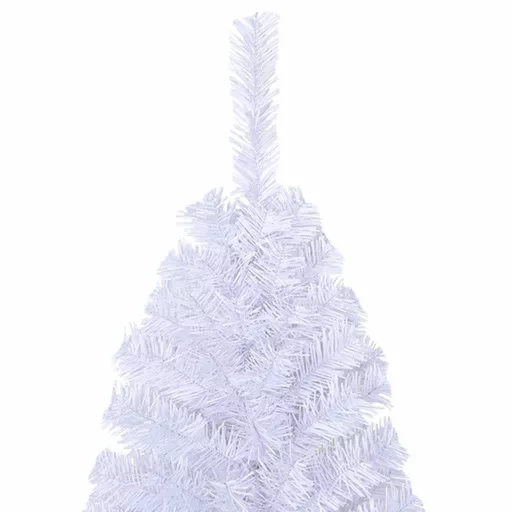 Fehér PVC műkarácsonyfa vastag ágakkal 210 cm