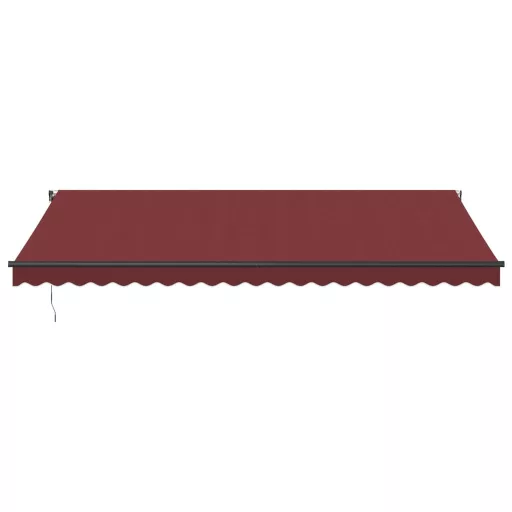 Burgundi vörös kézzel kihúzható napellenző 500 x 350 cm