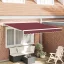 Burgundi vörös kézzel kihúzható napellenző 300 x 250 cm