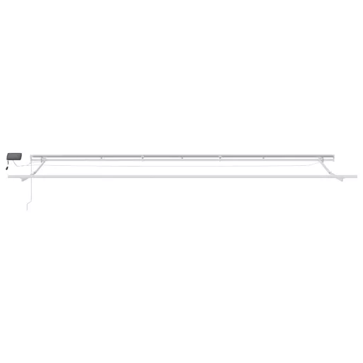 Barna kézzel kihúzható LED-es napellenző 600 x 300 cm