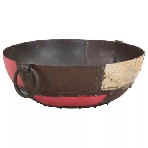 Színes rusztikus vas tűztál Ø 40 cm