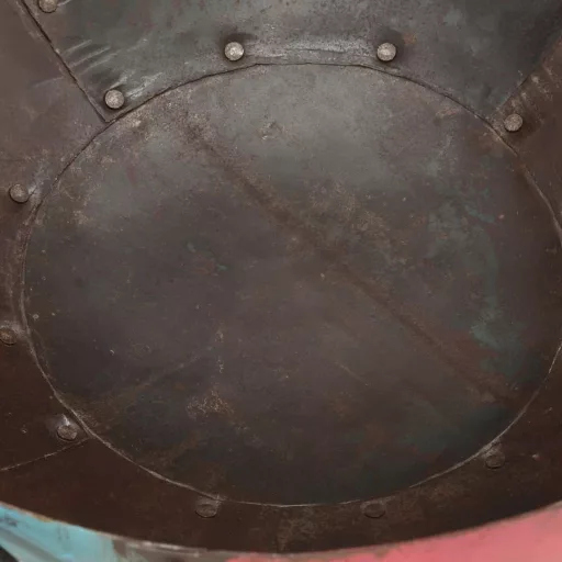 Színes rusztikus vas tűztál Ø 40 cm