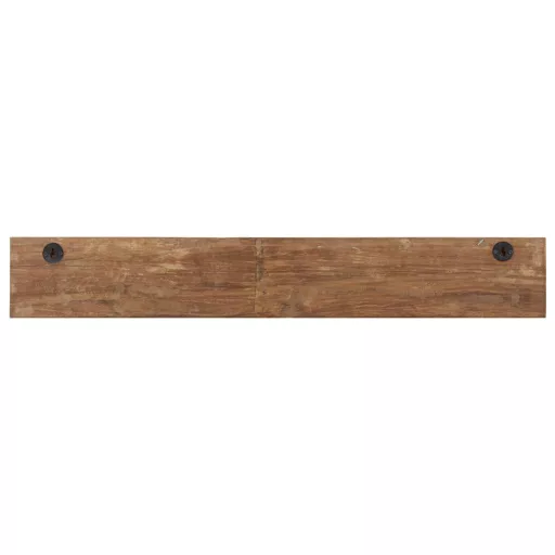 Tömör újrahasznosított fa fogas 5 akasztóval 100 x 2,5 x 15 cm