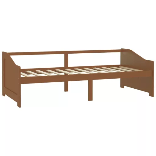 Mézbarna 3 személyes tömör fenyőfa kanapéágy 90 x 200 cm