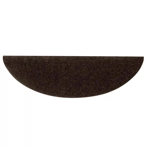 15 db öntapadós lépcsőszőnyeg 56 x 17 x 3 cm barna félkör alakú