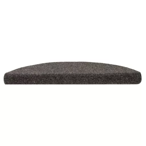 15 db öntapadós lépcsőszőnyeg 56 x 17 x 3 cm antracit félkör alakú