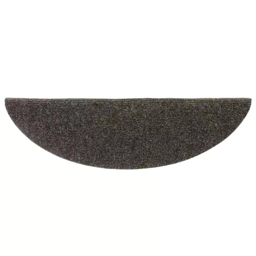 15 db öntapadós lépcsőszőnyeg 56 x 17 x 3 cm antracit félkör alakú