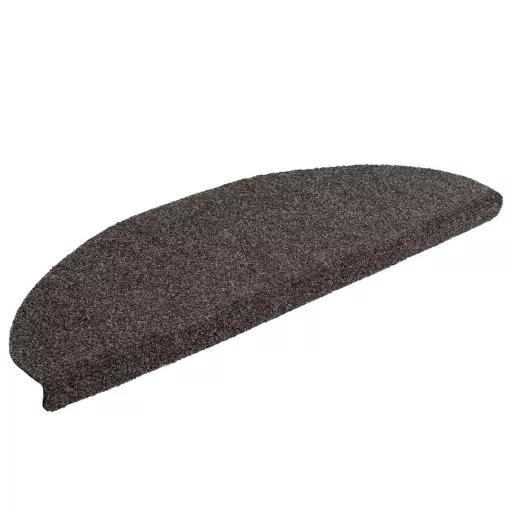 15 db öntapadós lépcsőszőnyeg 65 x 21 x 4 cm antracit színű, félkör alakú, nagy