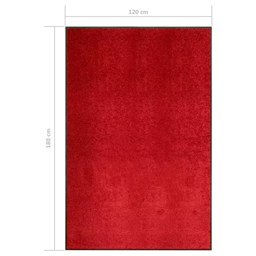 Piros kimosható lábtörlő 120 x 180 cm
