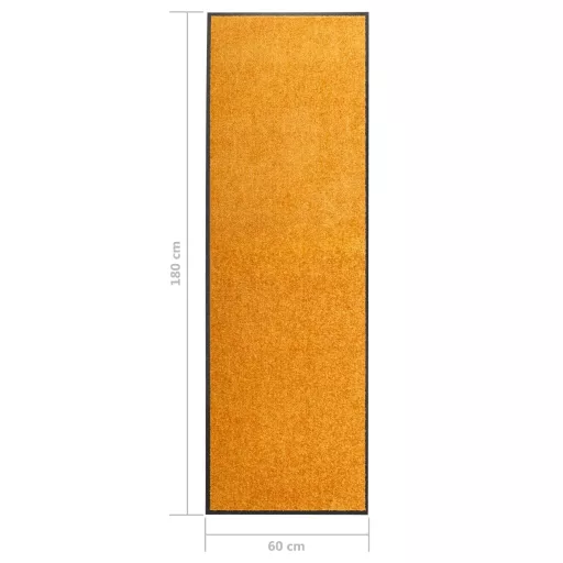 Narancssárga kimosható lábtörlő 60 x 180 cm