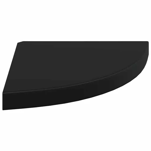 323920  Floating Corner Shelves 2 pcs Black 35x35x3,8 cm MDF