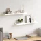 2 db fehér MDF szegélypolc képkeretekhez 60 x 9 x 3 cm