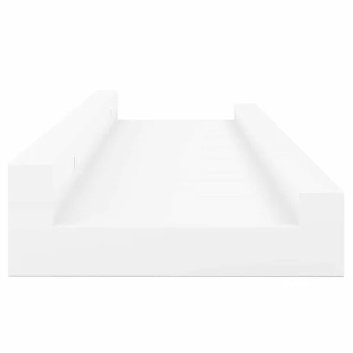 2 db fehér MDF szegélypolc képkeretekhez 60 x 9 x 3 cm