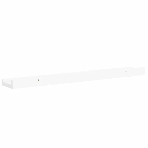 2 db fehér MDF szegélypolc képkeretekhez 60 x 9 x 3 cm