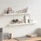 2 db fehér MDF szegélypolc képkeretekhez 80 x 9 x 3 cm