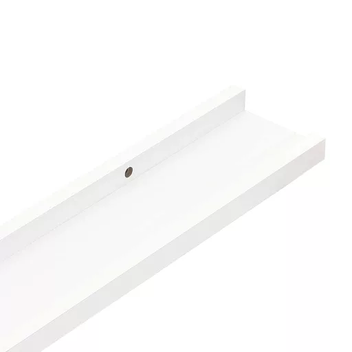 2 db fehér MDF szegélypolc képkeretekhez 80 x 9 x 3 cm