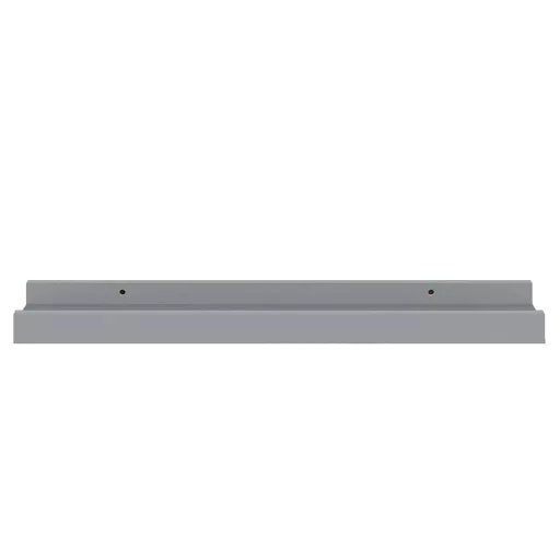 2 db szürke MDF szegélypolc képkeretekhez 40 x 9 x 3 cm