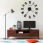 Fekete modern 3D falióra 100 cm XXL