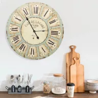 Többszínű MDF falióra 60 cm