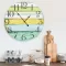 Többszínű MDF falióra 60 cm