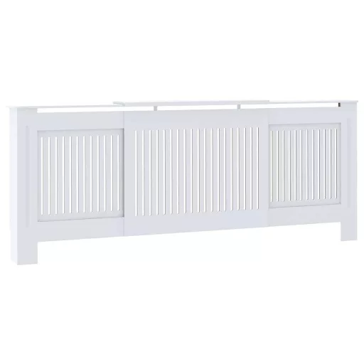 Fehér szerelt fa radiátorburkolat 78 cm