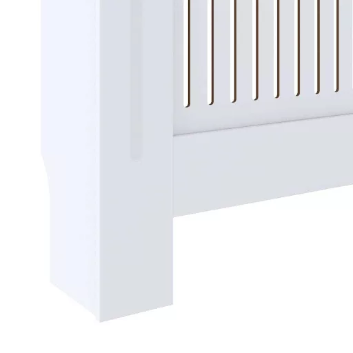 Fehér szerelt fa radiátorburkolat 78 cm