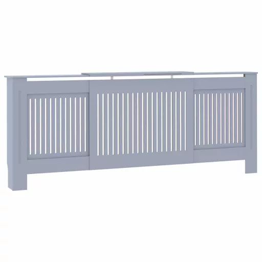 Szürke MDF radiátorburkolat 205 cm