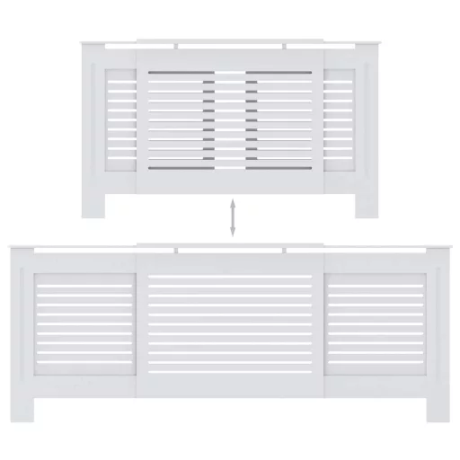 Fehér MDF radiátorburkolat 205 cm