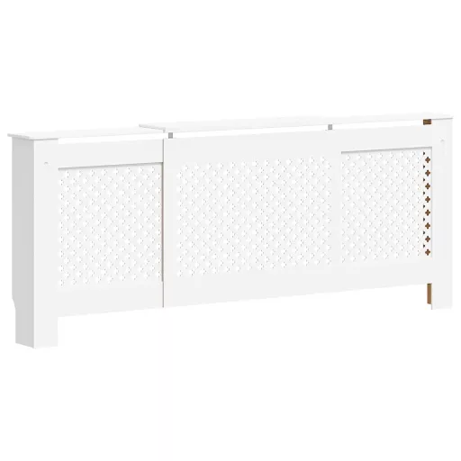 Fehér MDF radiátorburkolat 205 cm