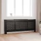 Fekete MDF radiátorburkolat 205 cm