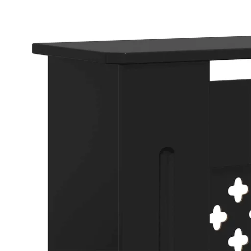Fekete MDF radiátorburkolat 205 cm