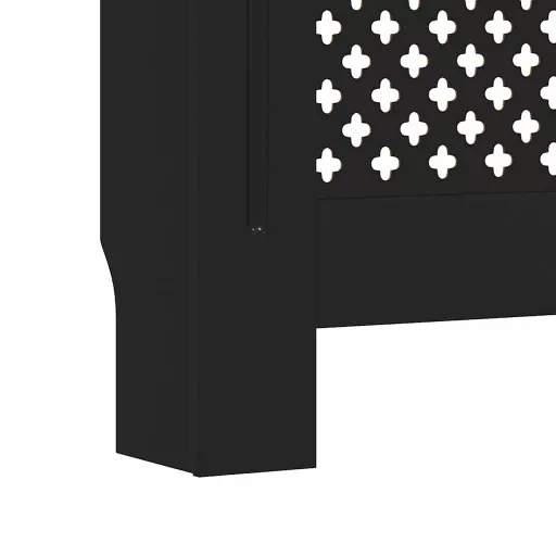 Fekete MDF radiátorburkolat 205 cm