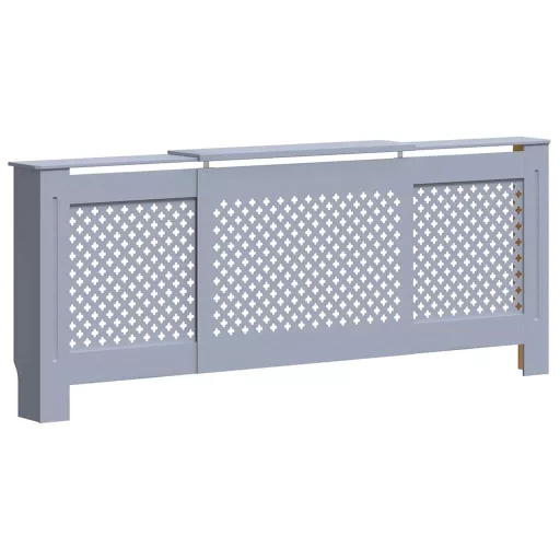 Szürke MDF radiátorburkolat 205 cm